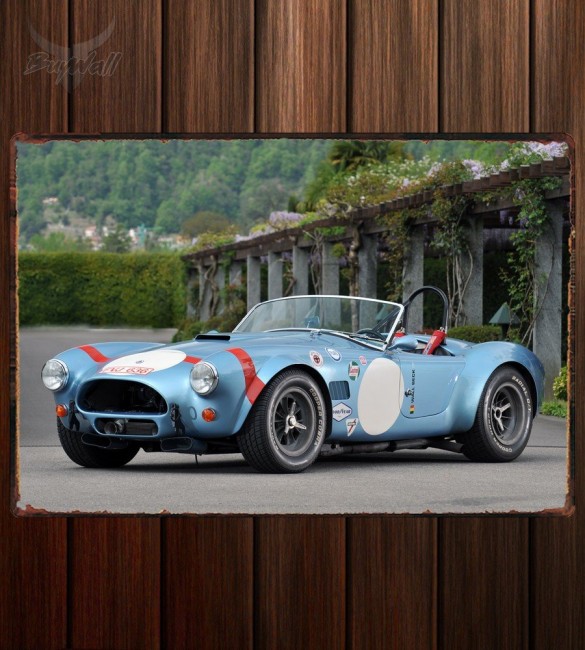 Металлическая табличка Shelby Cobra Competition Roadster 585 Металлическая табличка Shelby Cobra Competition Roadster 585